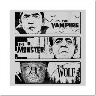 The Vampire The Monster and The Wolf II Posters and Art